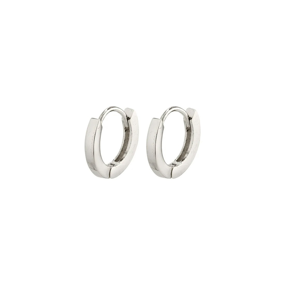 Arnelle Huggie Hoop Earrings Silver