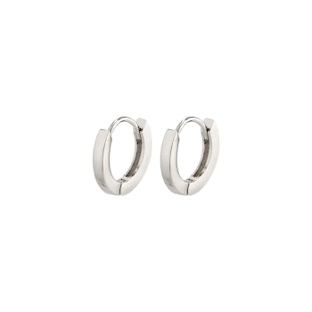 Arnelle Huggie Hoop Earrings Silver