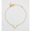 Strict Plain V Bracelet Gold Syster P