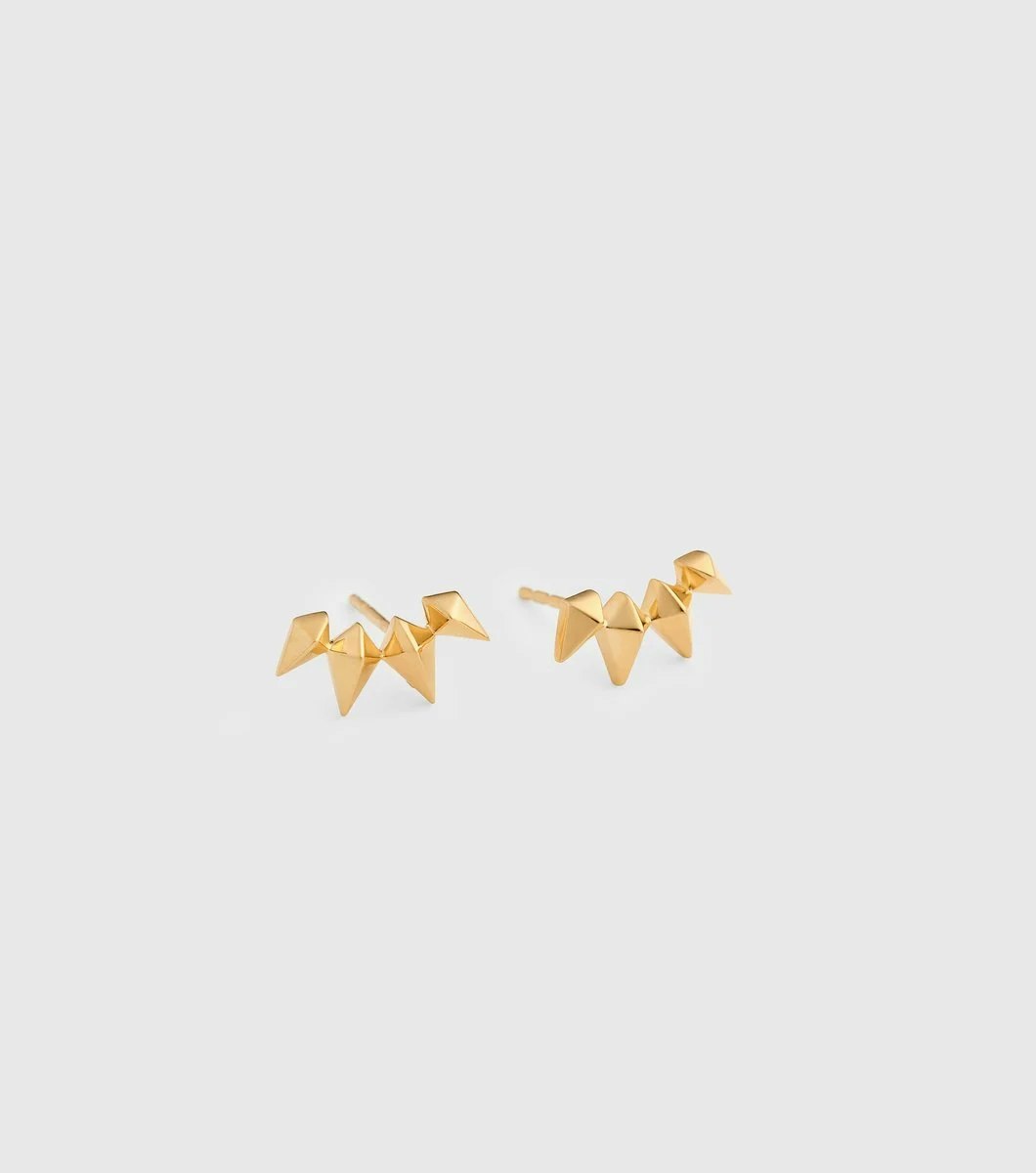 Uma Climber Earrings Gold Syster P