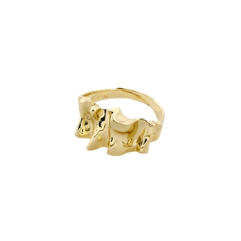 Willpower Recycled Sculptural Ring Gold Pilgrim