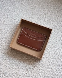 Bonnie Cardholder Cognac Leather Flattered