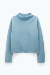 Mika Yak Funnelneck Sweater Blue Melange Filippa K