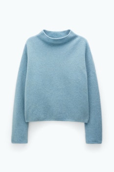 Mika Yak Funnelneck Sweater Blue Melange Filippa K