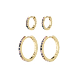 Reign Recycled Hoops 2-in-1 set Gold Pilgrim