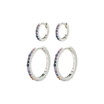 Reign Recycled Hoops 2-in-1 set Silver Pilgrim