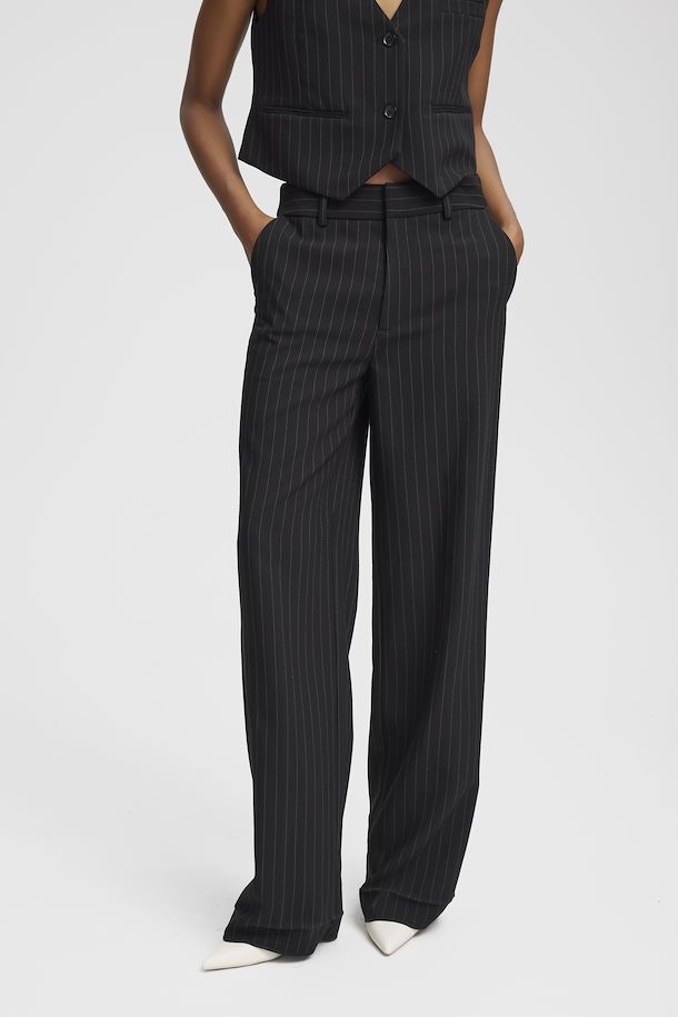 JoelleGZ MW Pants Black Pinstripe Gestuz