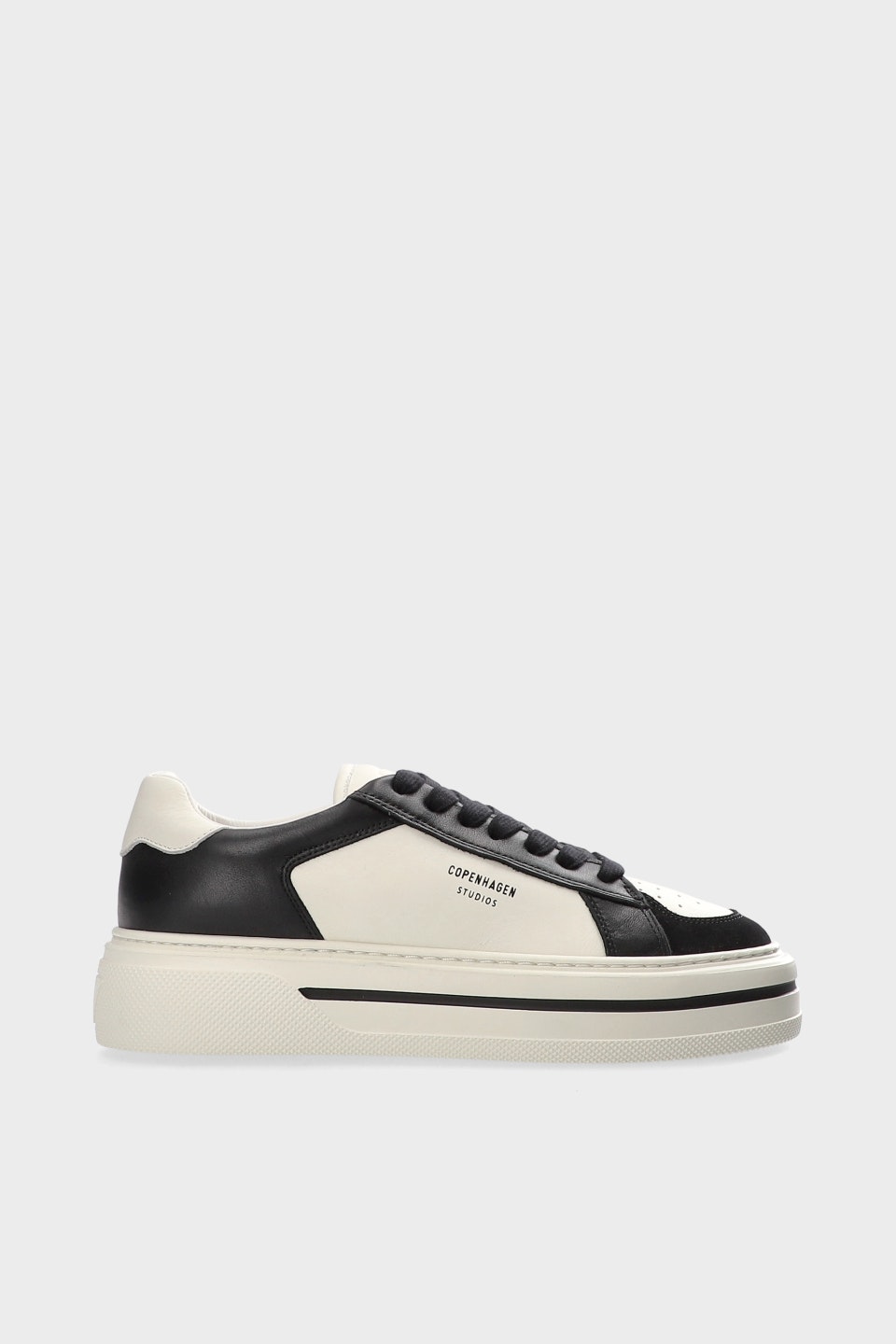 CPH181 Leather Mix Black/Cream Beige Copenhagen Studios