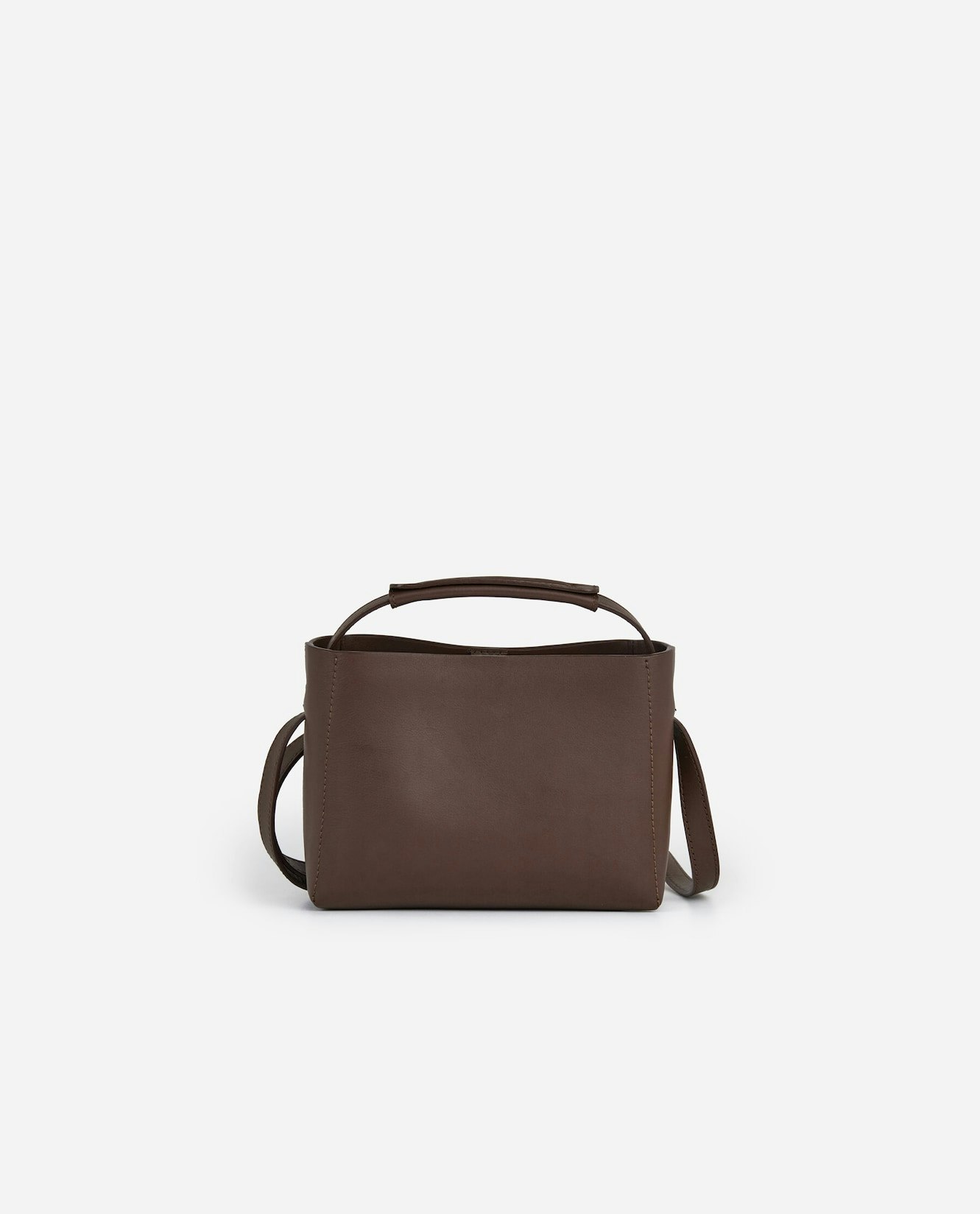 Hedda Mini Handbag Leather Chocolate Flattered