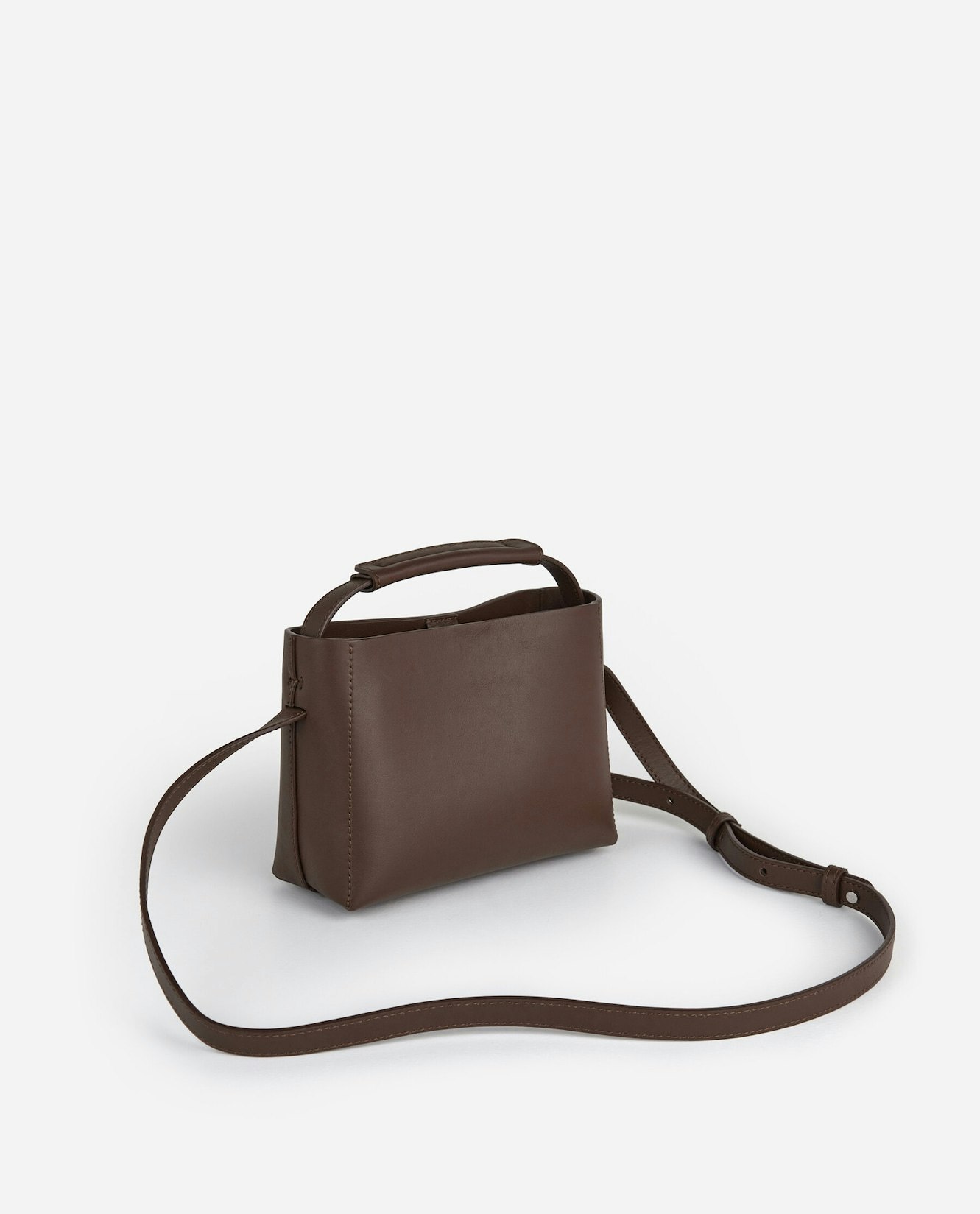 Hedda Mini Handbag Leather Chocolate Flattered