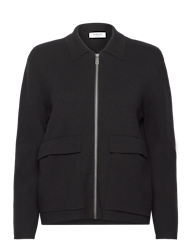 Regitta Rachelle Zip Cardigan Black MSCH