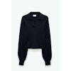 Knitted Polo Sweater Black Filippa K
