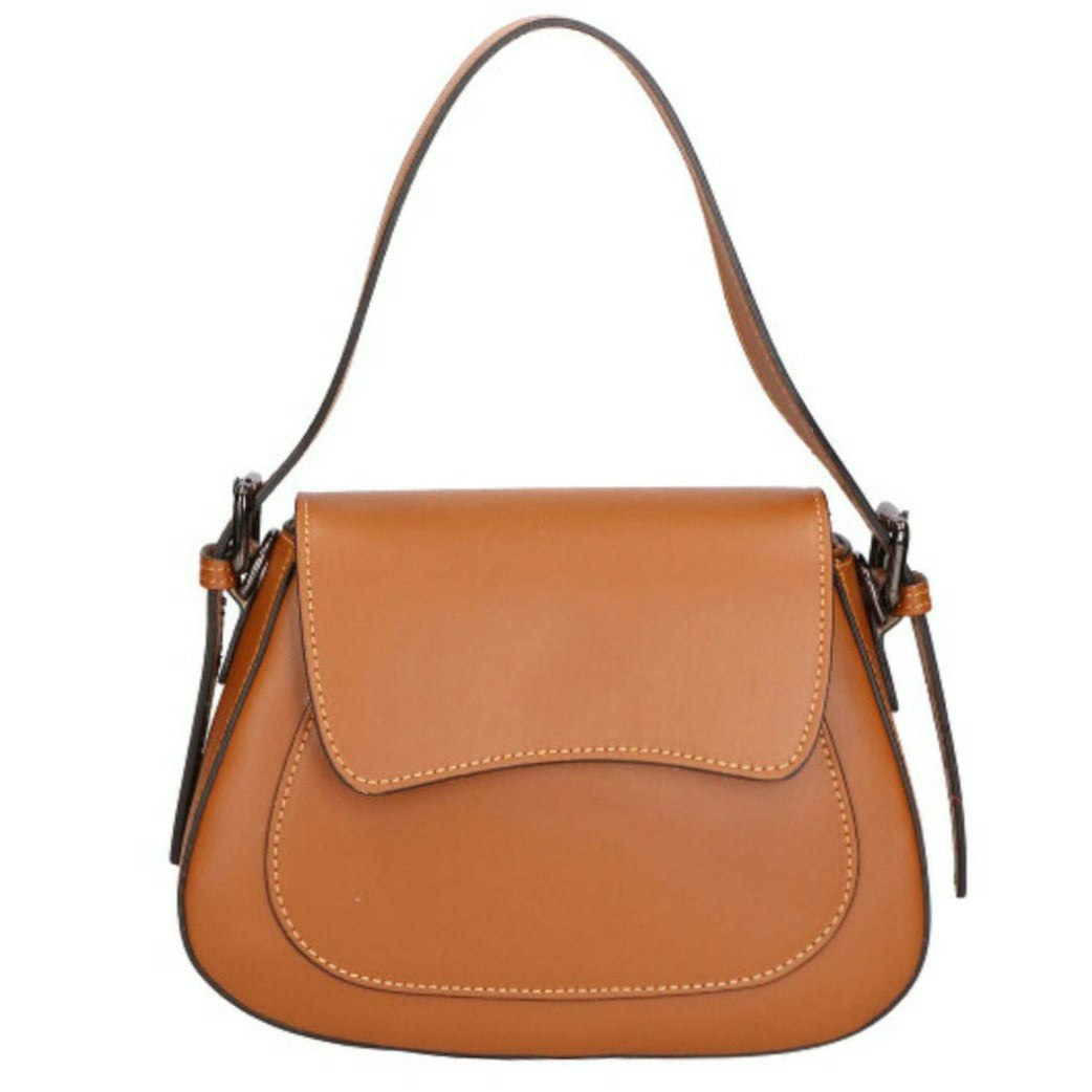 Milan Leather Bag Brun Latalia