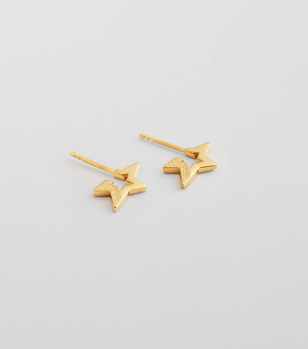 Megastar Small Earrings Gold Syster P