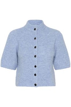 Alpha SS Cardigan Illution Blue Melange Gestuz