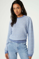 Rose LS Pullover Cornflower Blue Fabienne Chapot