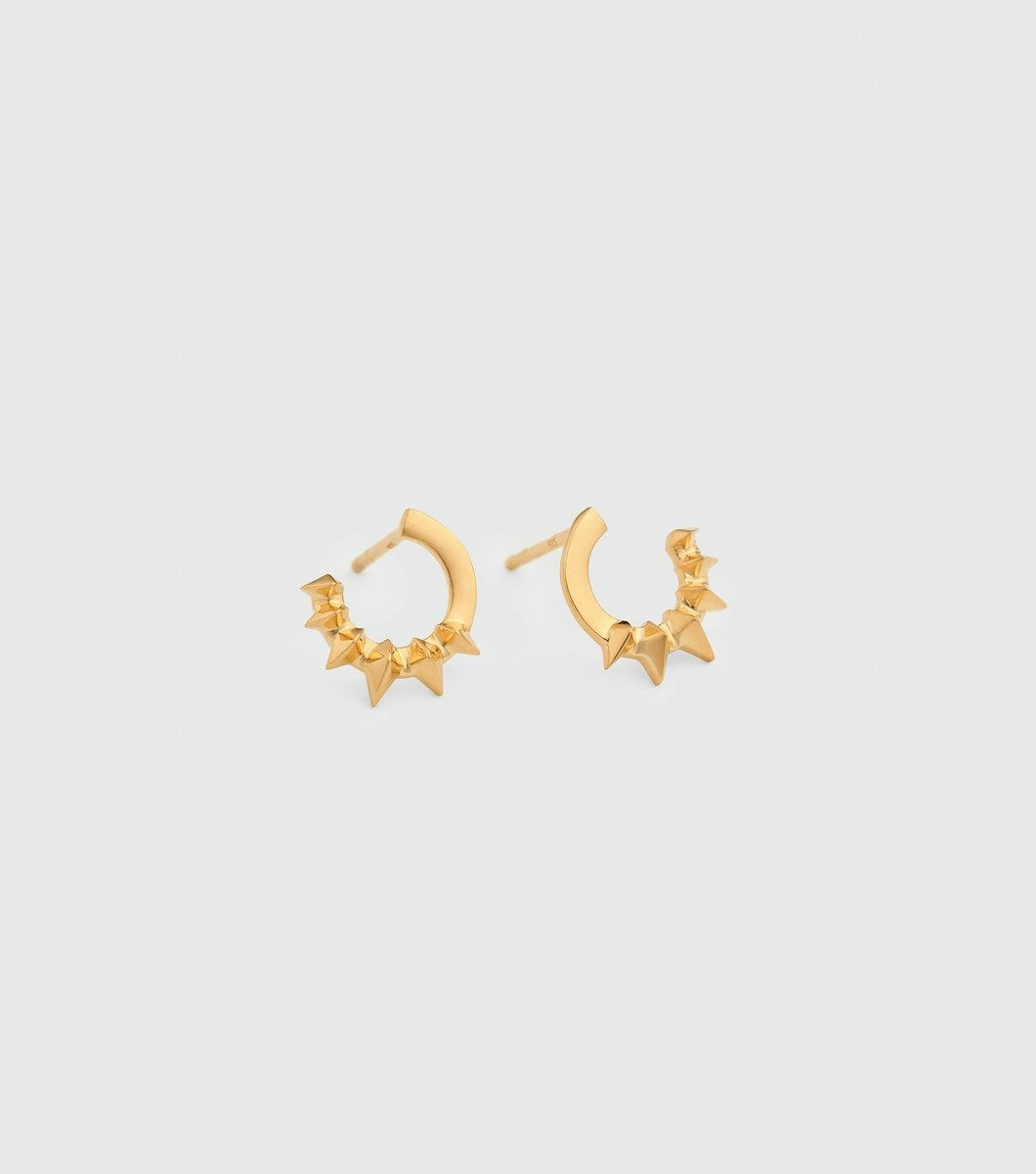Uma Circle Earrings Gold Syster P