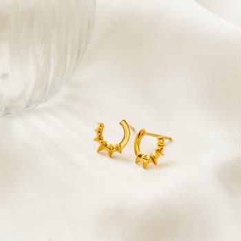 Uma Circle Earrings Gold Syster P
