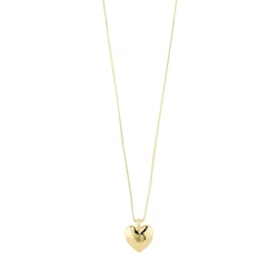 Sophia Recycled Heart Necklace Gold Pilgrim