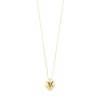 Sophia Recycled Heart Necklace Gold Pilgrim