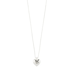 Sophia Recycled Heart Necklace Silver Pilgrim