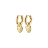 Sophia Recycled Heart Hoops Gold Pilgrim