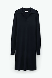 Knit Polo Dress Black Filippa K