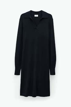 Knit Polo Dress Black Filippa K