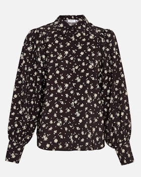 Nathasia Ladonna Shirt AOP Black Flower MSCH