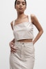 Mika Shimmer Skirt Cream Ahlvar Gallery