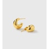Bolded Little Sis Earrings Gold Syster P