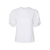 PayanaIW Woven Trim T-shirt Pure White InWear