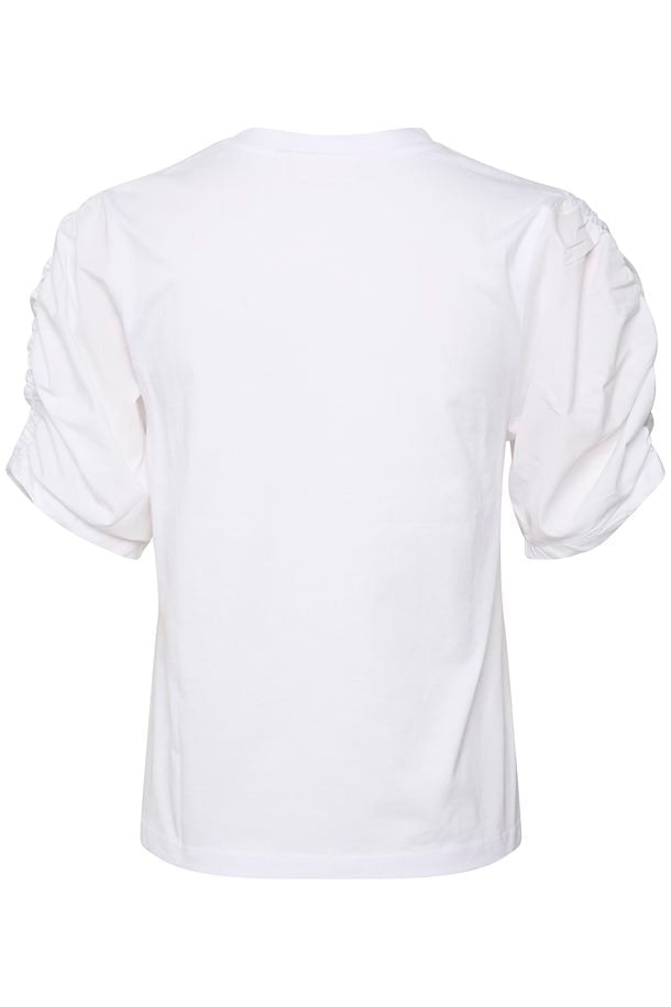 PayanaIW Woven Trim T-shirt Pure White InWear