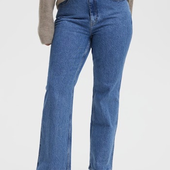 LucieGZ HW Straight Jeans Mid Dark Blue Gestuz