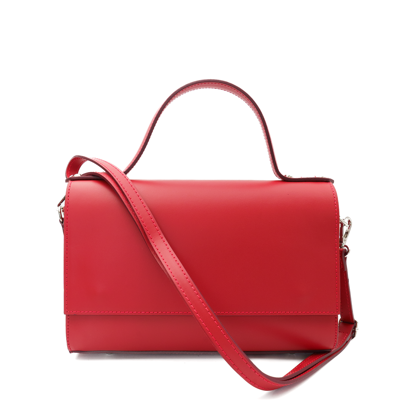 Palermo Leather Bag Red Latalia