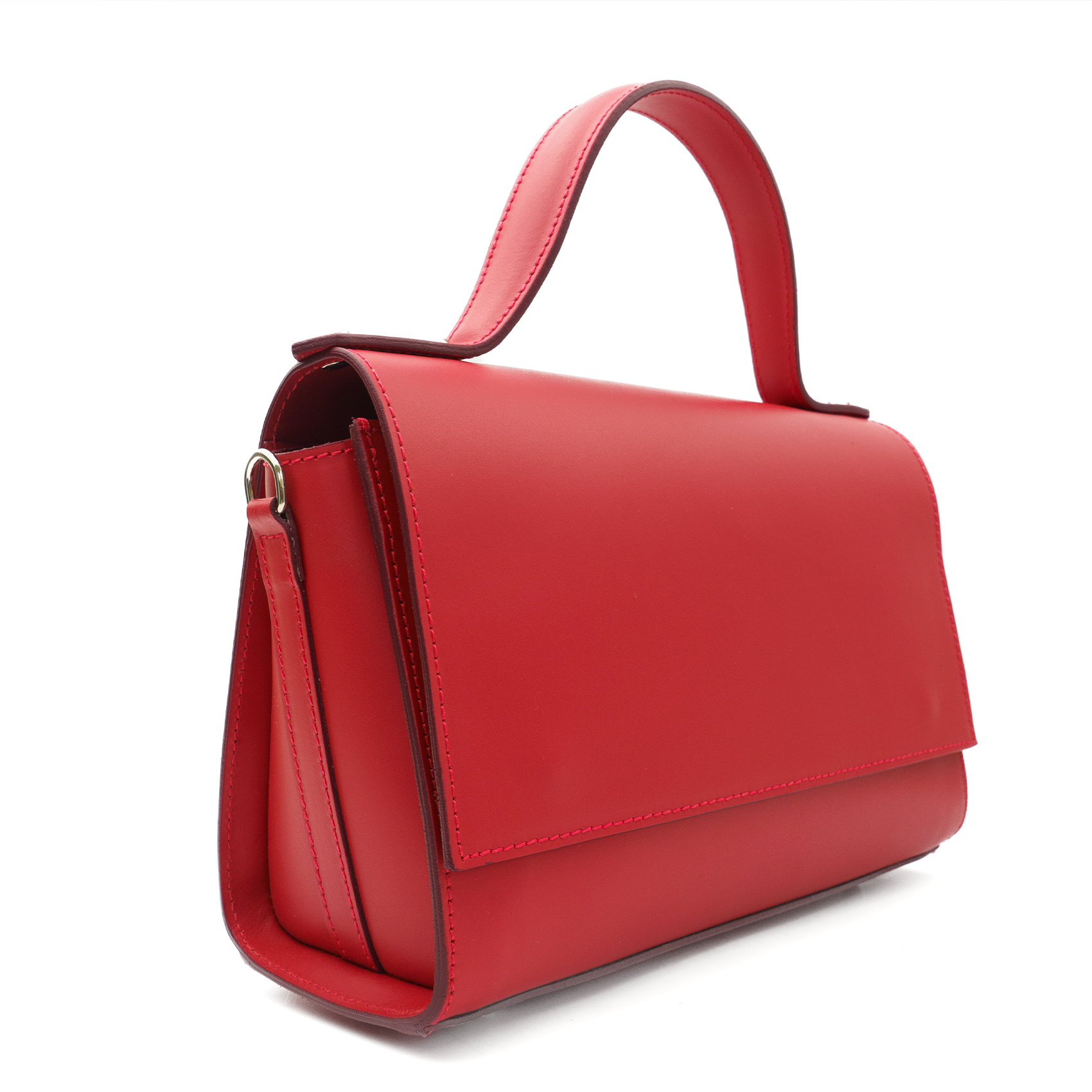 Palermo Leather Bag Red Latalia