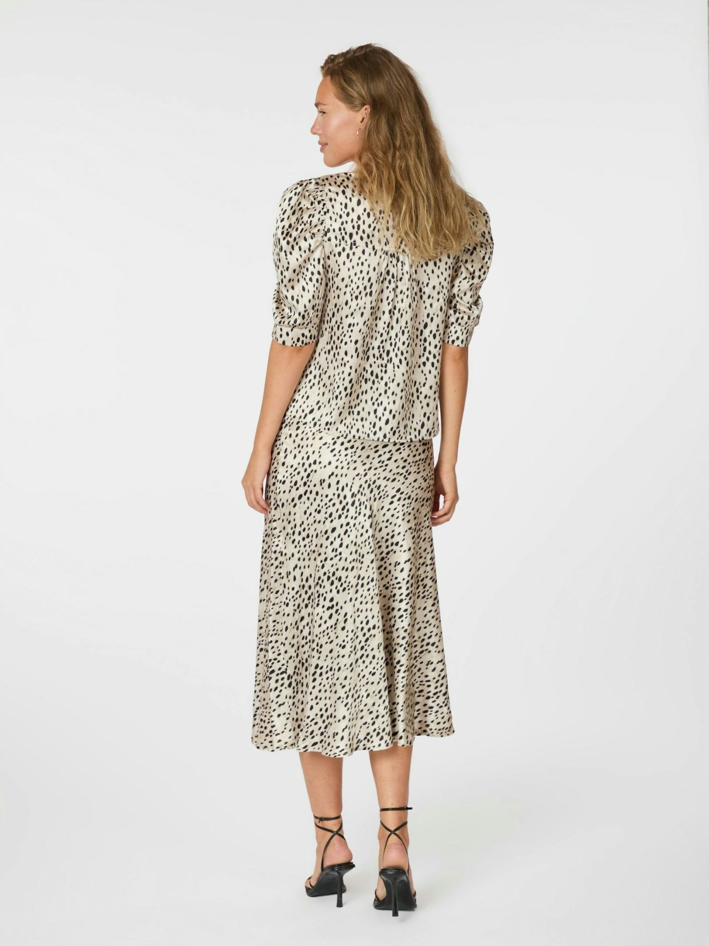 Bovary Desert Dot Skirt Ivory Neo Noir