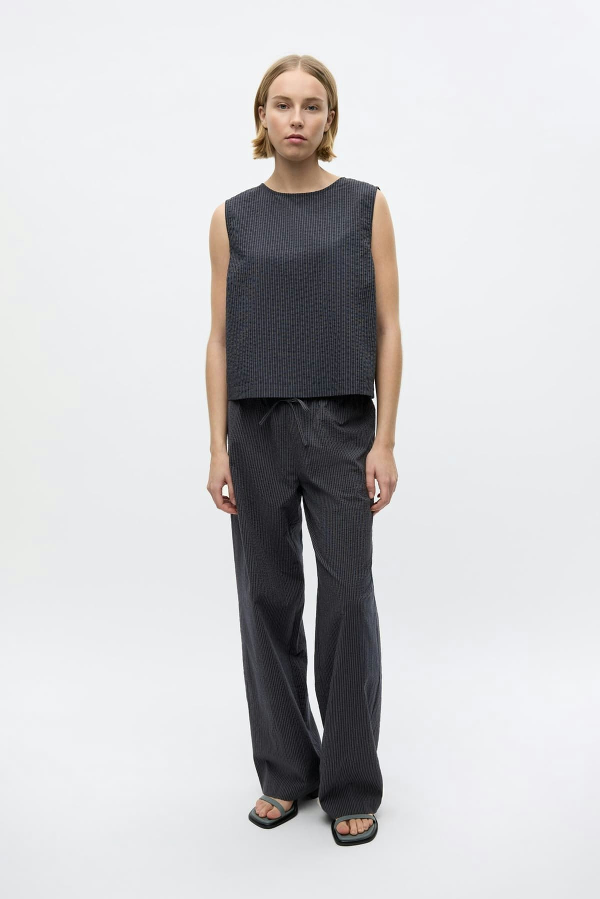 Enjayla Pants 7259 Asphalt Stripe Envii