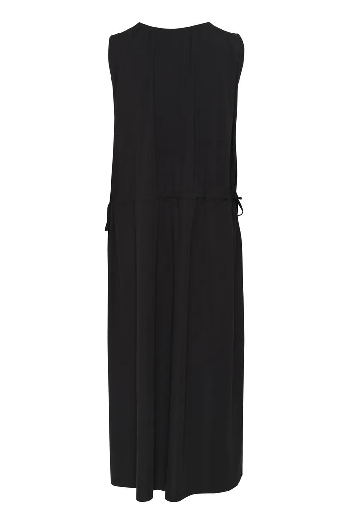 HivieraIW Drawstring Dress Black InWear