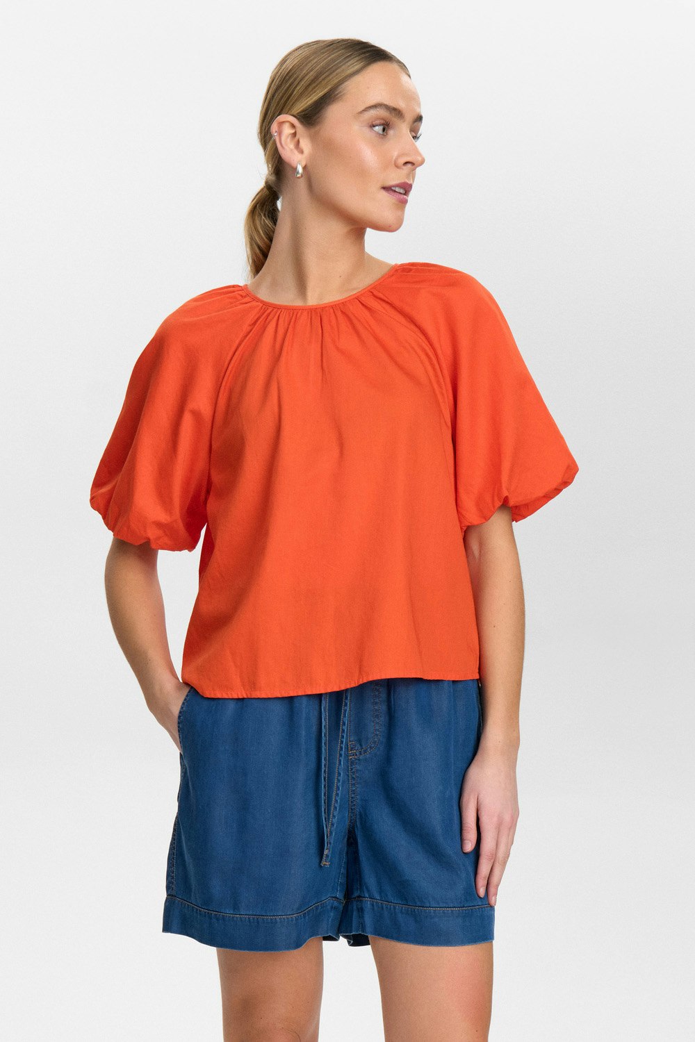 Trine Blouse Cherry Tomato Nümph