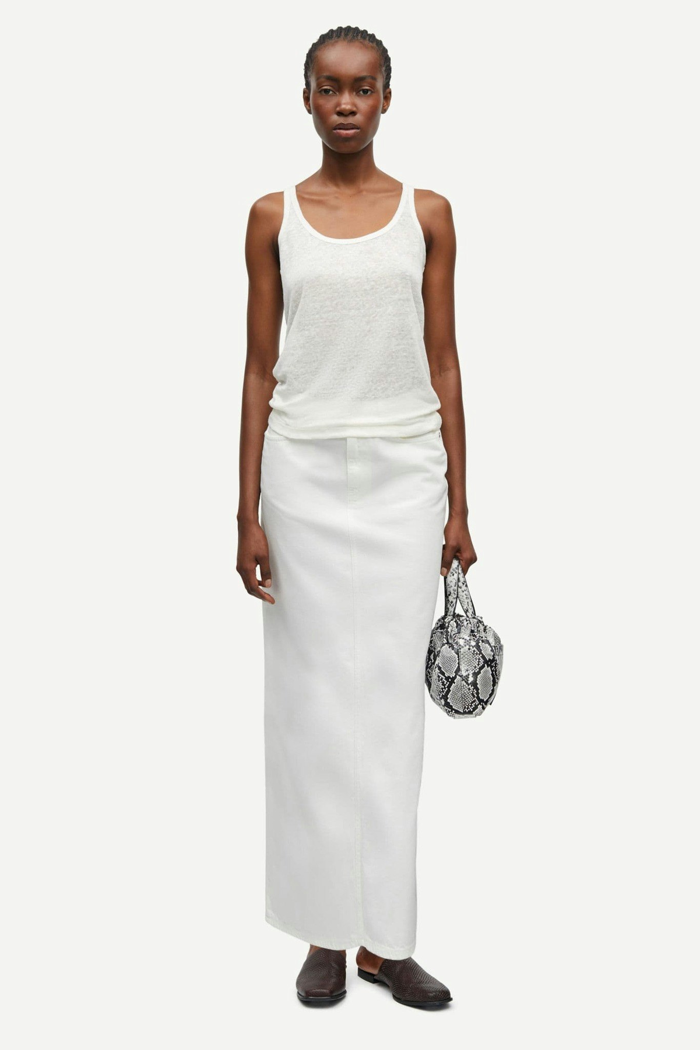 Saelsie Long Skirt 15620 White Rock Samsoe Samsoe