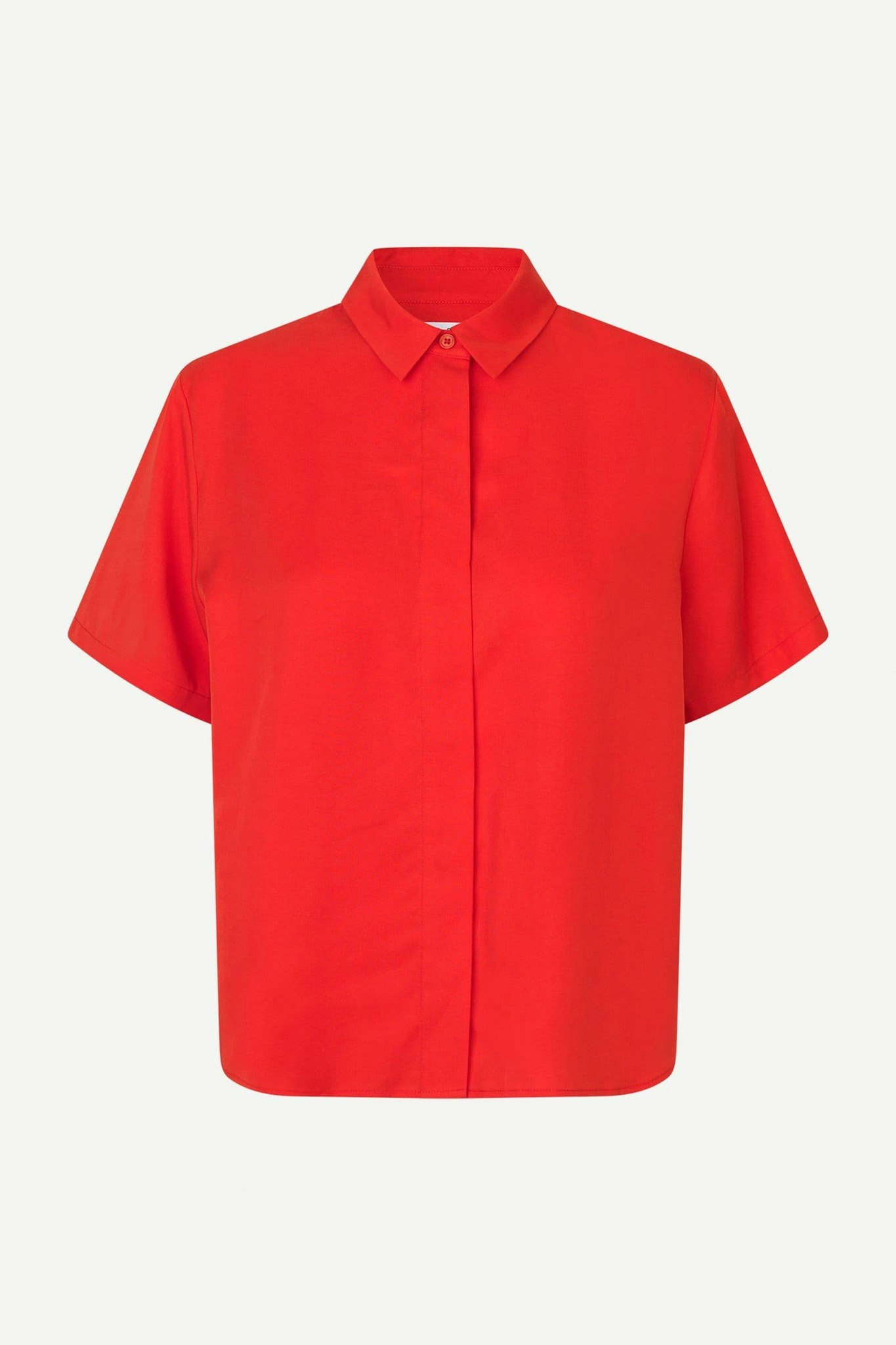 Mina SS Shirt 14028 Flame Scarlet Samsoe Samsoe
