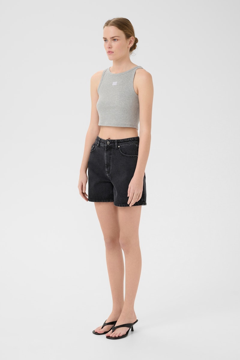 DenaGZ Shorts Washed Black Gestuz