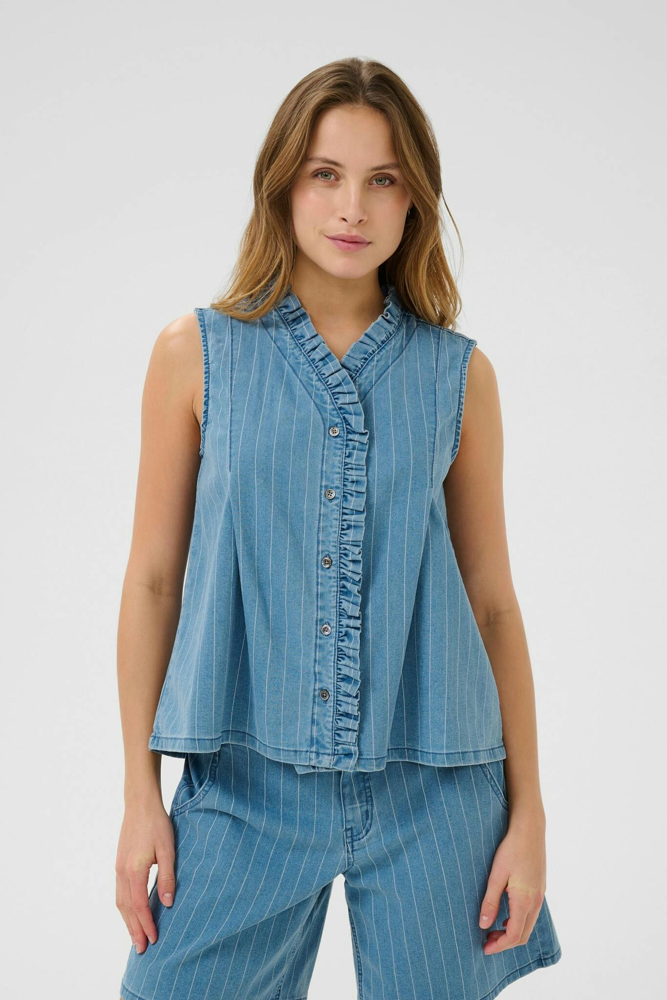 Renny Denim Shirt Light Blue Denim Culture