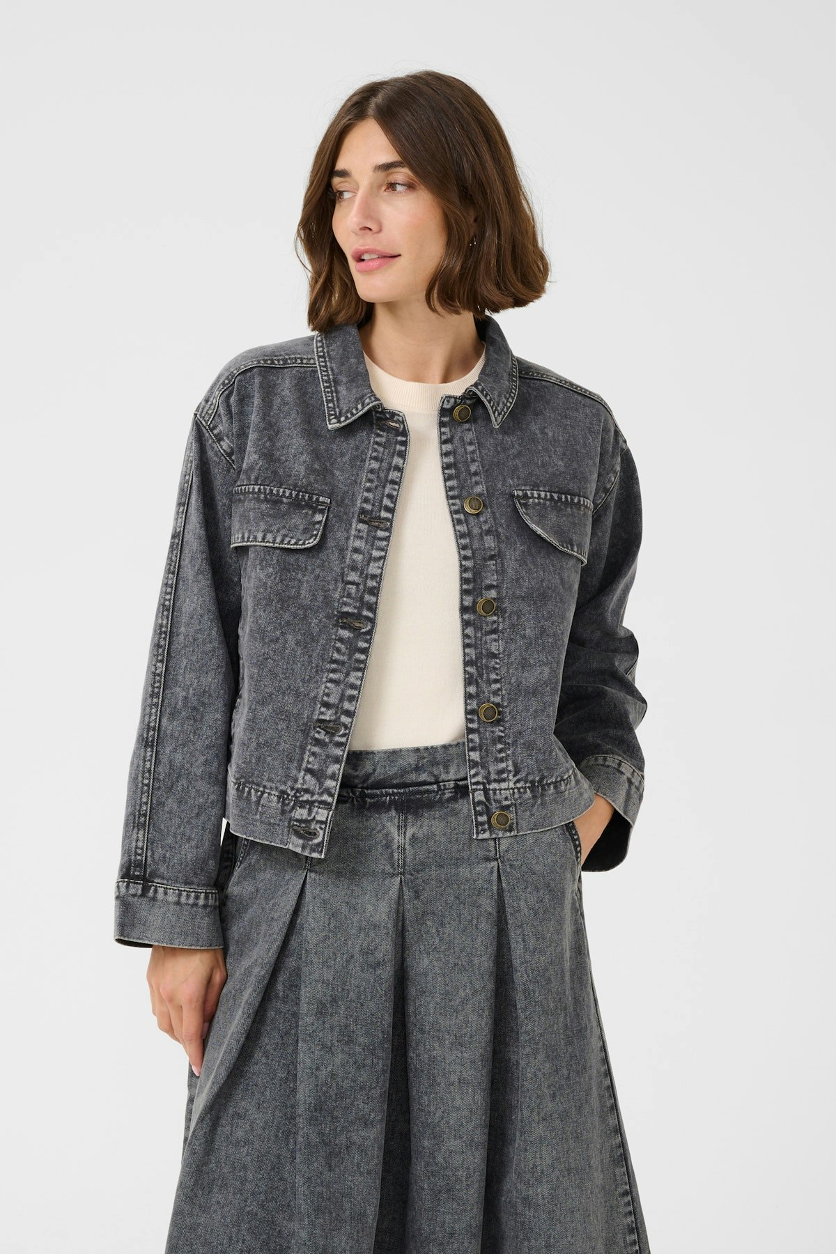 Carlina Jacket Dark Gull Gray Wash Culture