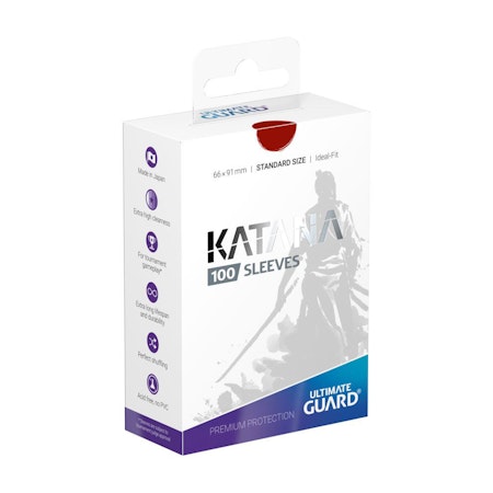 Katana Sleeves Standard Size Red