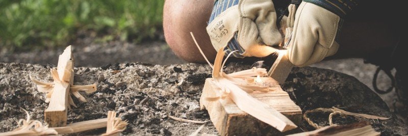 Starta en eld – utan tändare eller tändstickor!