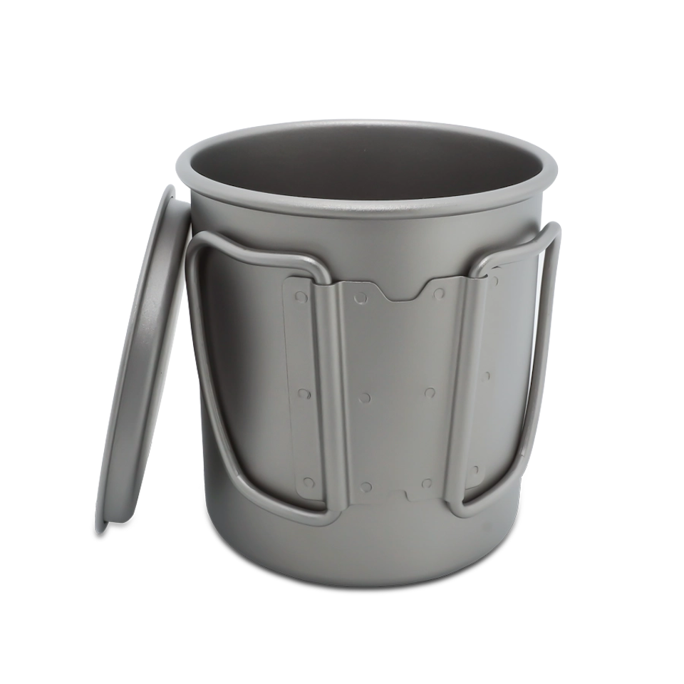 Titankopp med lock, 300 ml