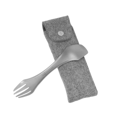 Titanspork med ullfodral