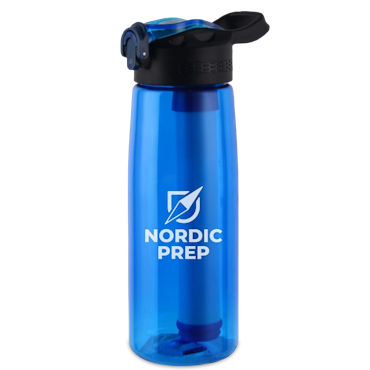 Dricksflaska med vattenreningsfilter